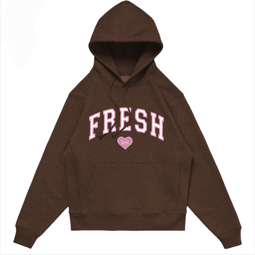 ‼️Not For Sale‼️Fresh Love Brown Varsity Hoodie
